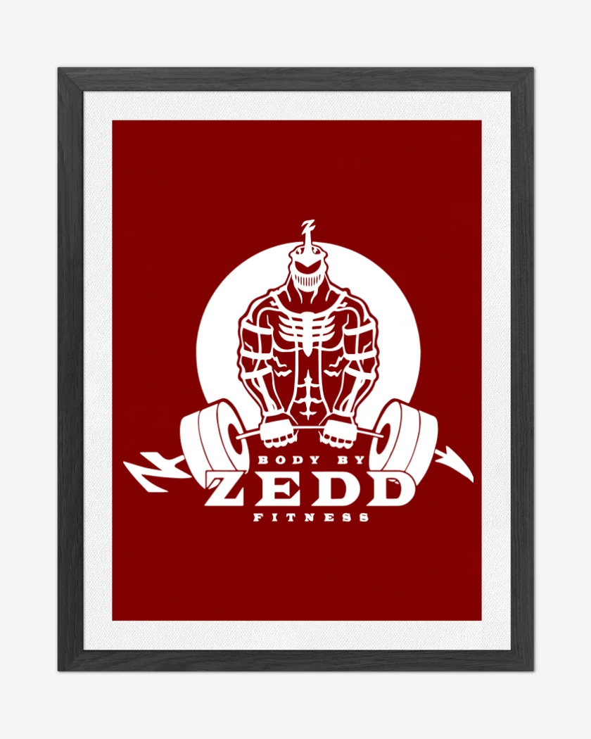 Cuadro decorativo Rojo de Zedd Fitness