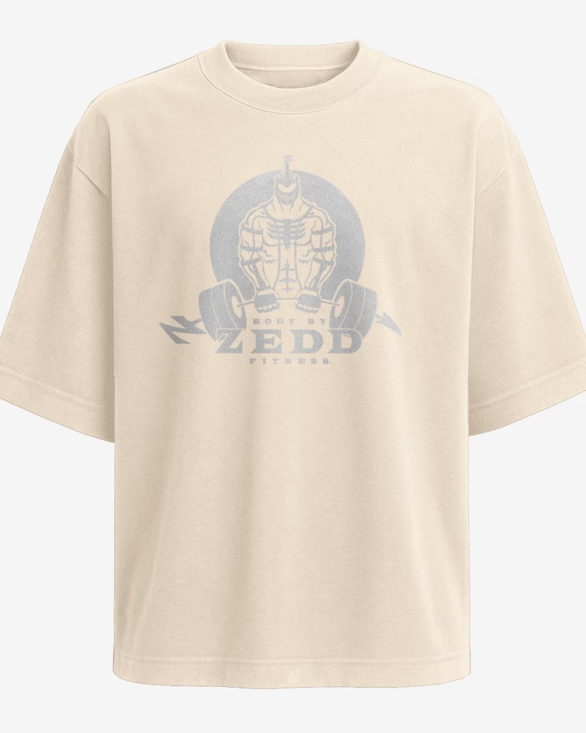 Polera Oversize Beige de Zedd Fitness