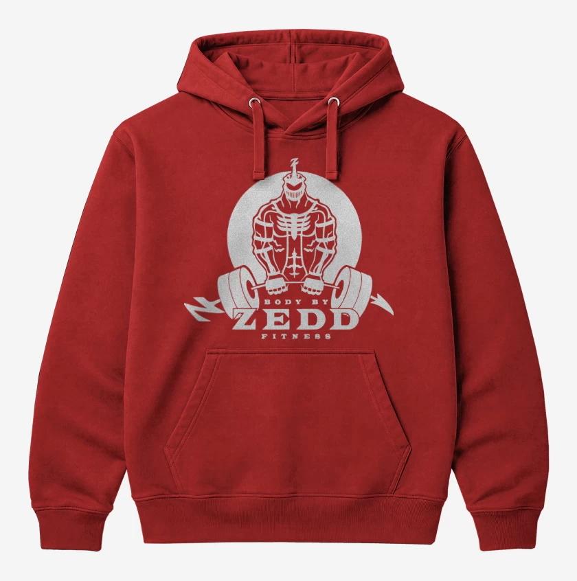 Polerón Canguro Rojo de Zedd Fitness