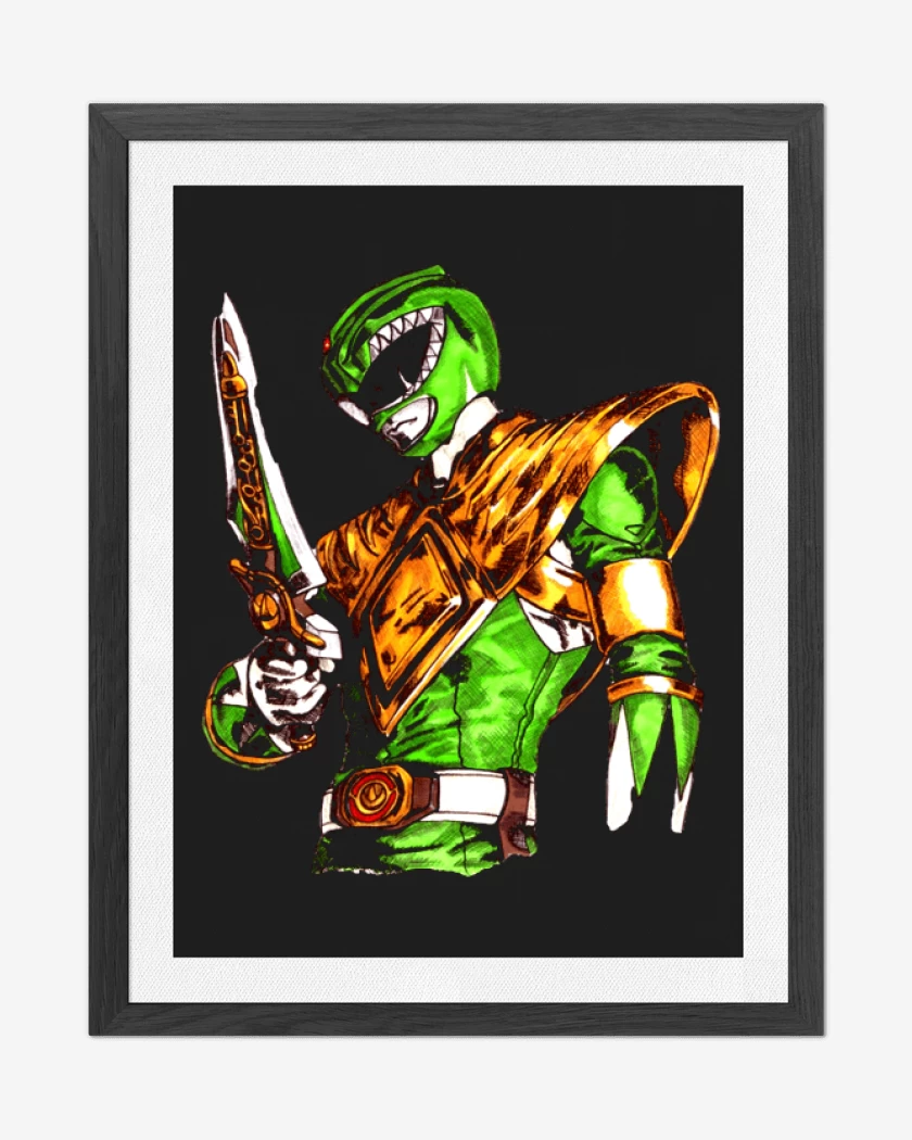 Cuadro decorativo Negro de Green Ranger 2