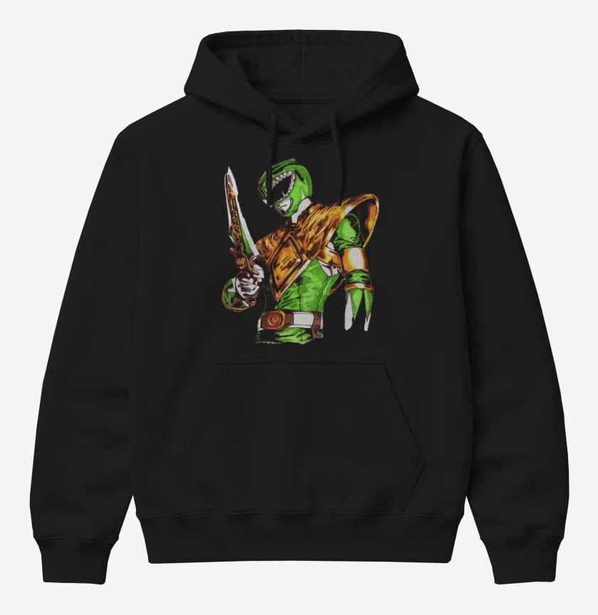 Poleron Canguro básico Negro de Green Ranger 2