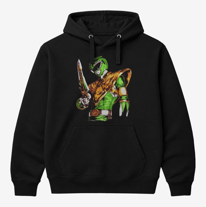 Polerón Canguro Negro de Green Ranger 2