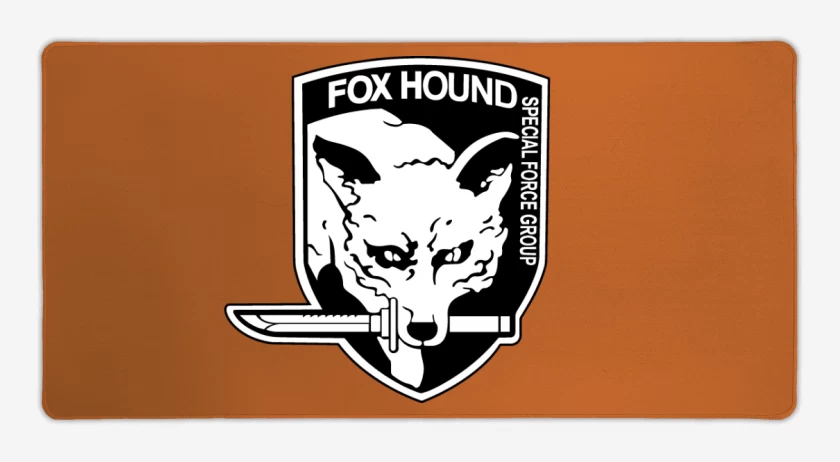 Mouse pad Gamer Naranjo de Fox Hound