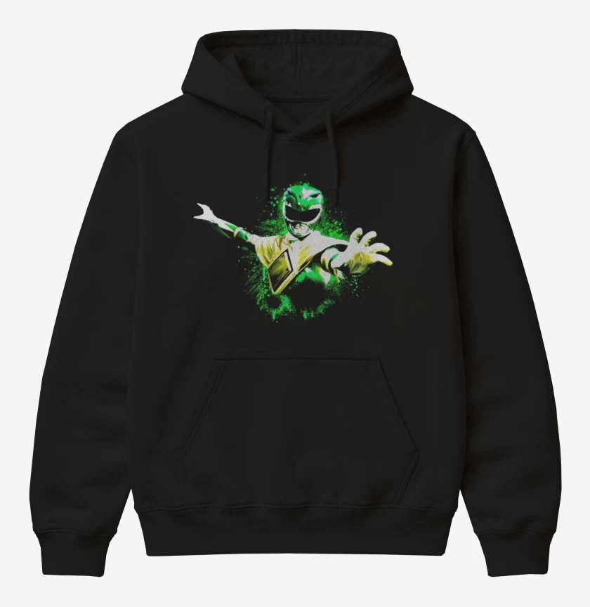 Poleron Canguro básico Negro de Green Ranger 3