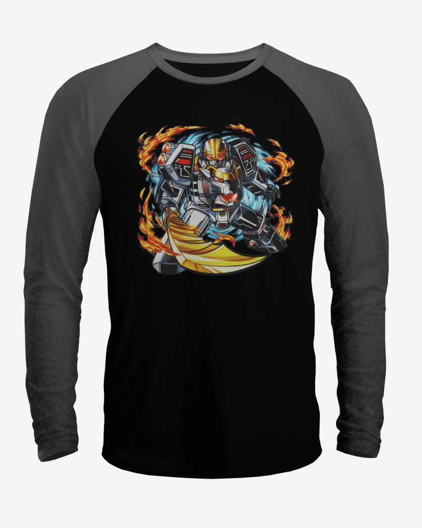 Polera Raglan Negro / Negro Heather de Zord