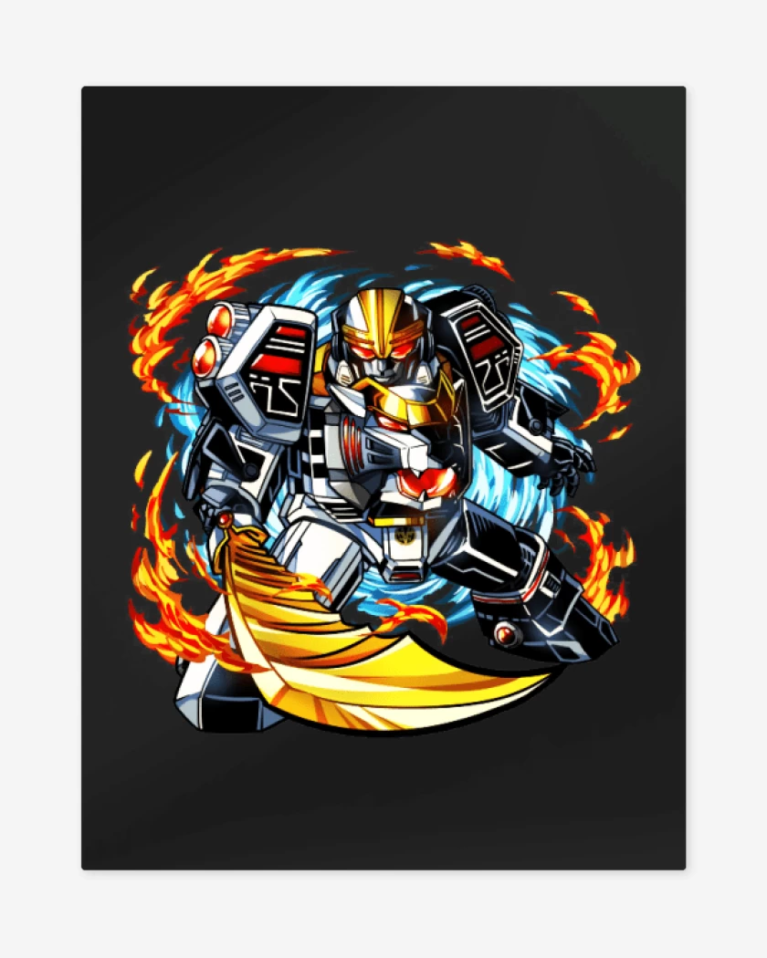Print metalico Negro de Zord