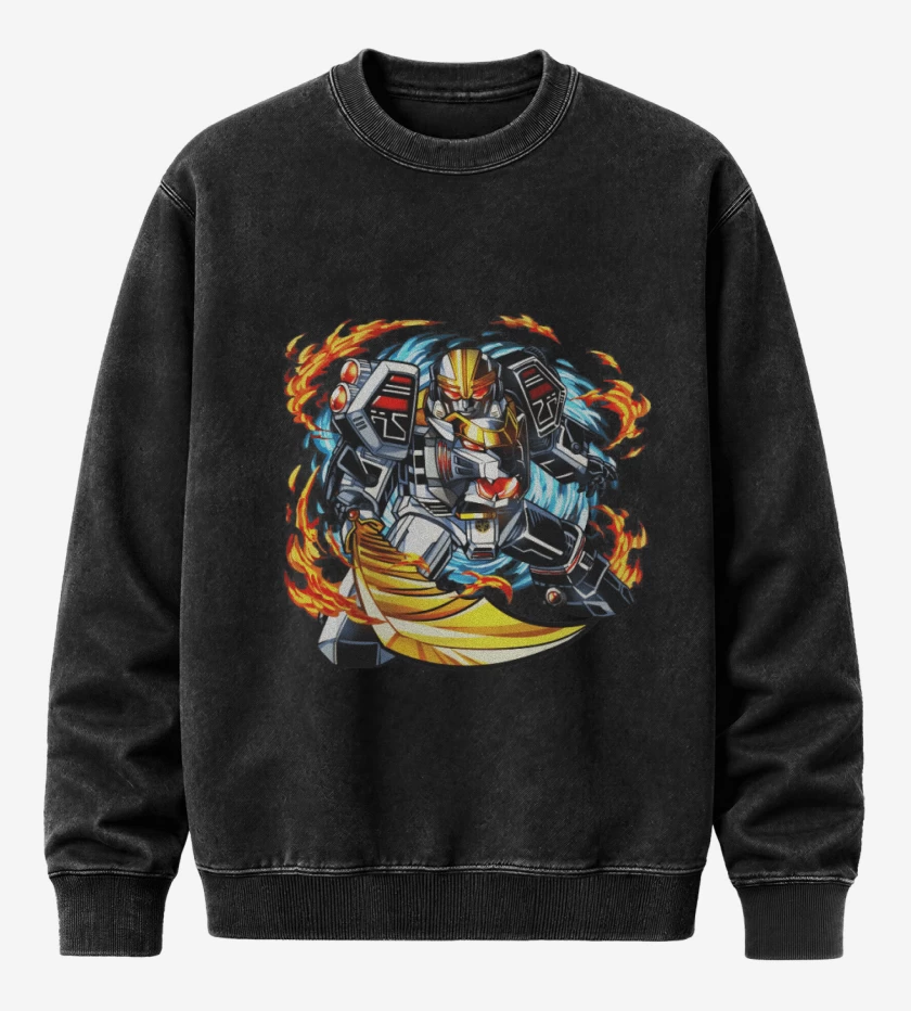 Poleron Polo Acid Wash Negro de Zord