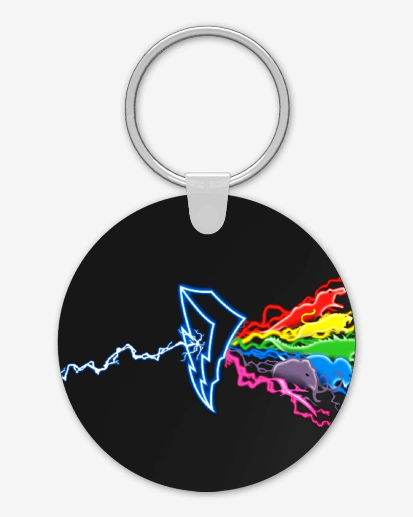 Llavero Negro de Power Rangers Logo
