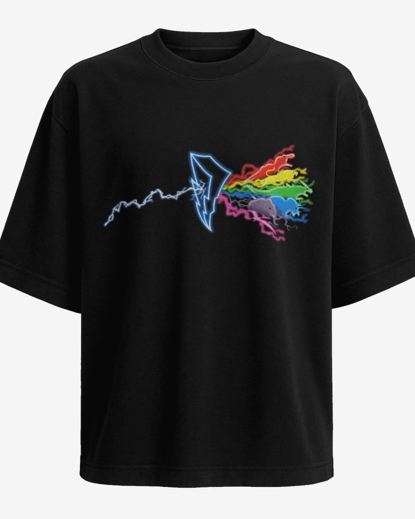Polera Oversize Power Rangers Logo