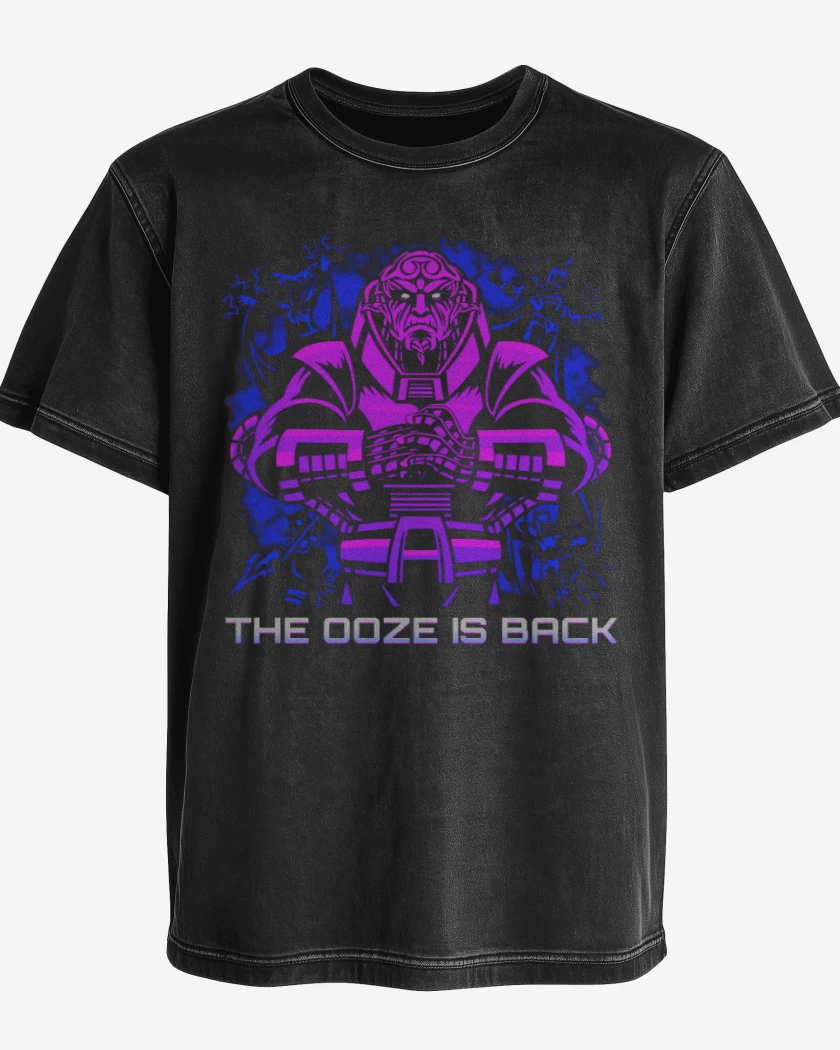 Polera desgastada Negro de Ooze