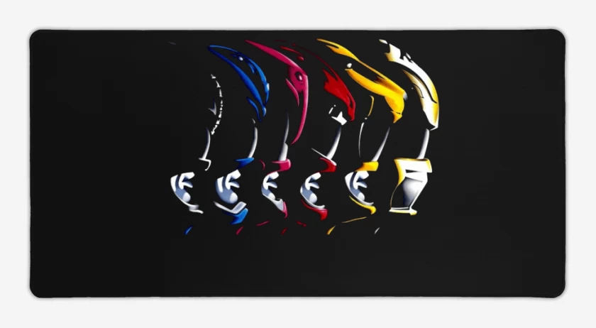 Mouse pad Gamer Negro de Rangers Face