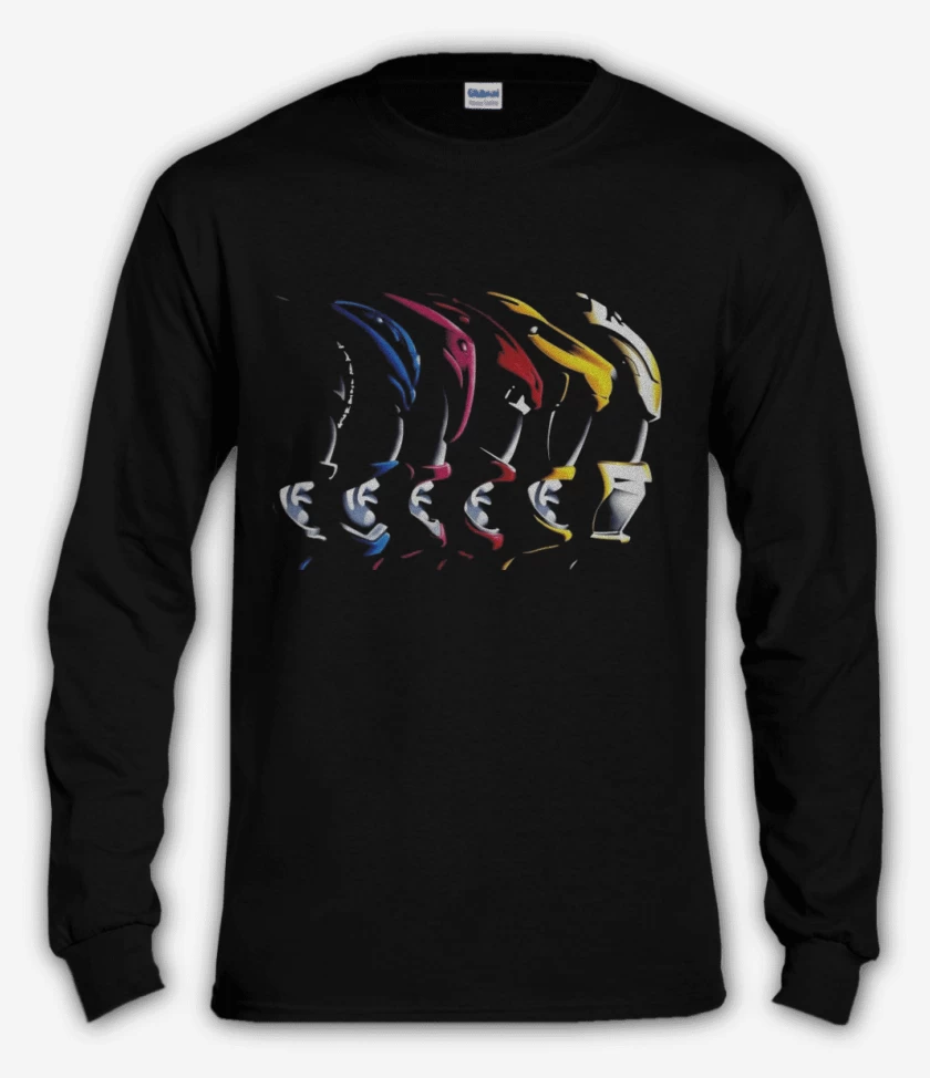 Polera manga larga Negro de Rangers Face
