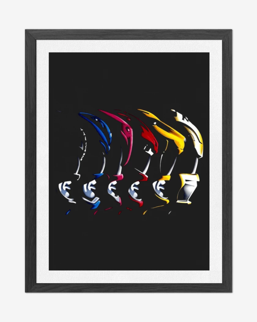 Cuadro decorativo Negro de Rangers Face