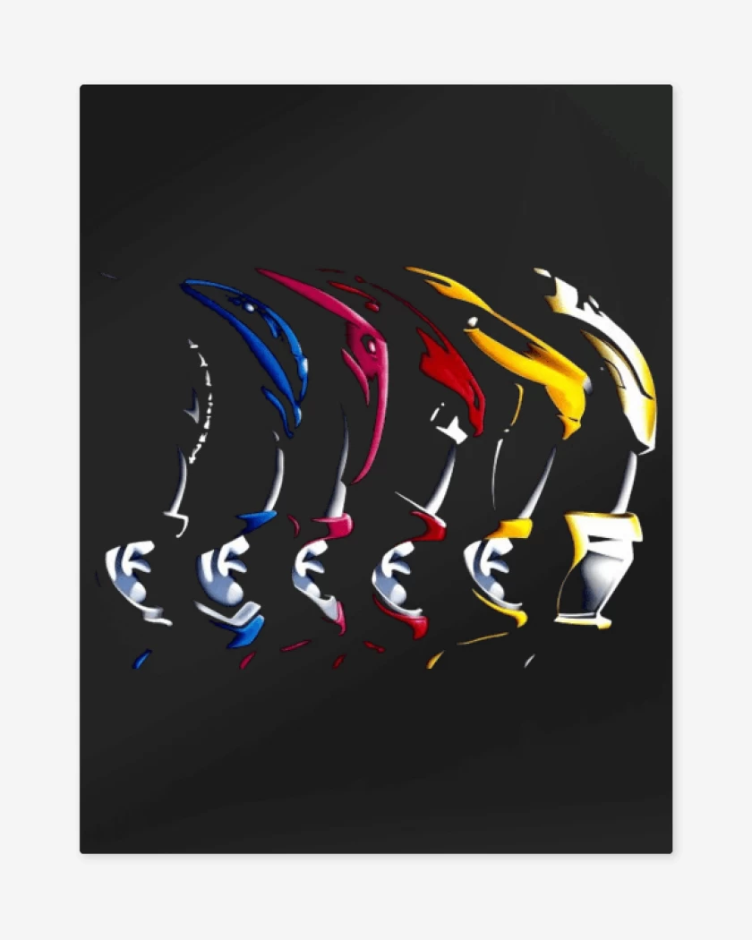 Print metalico Rangers Face