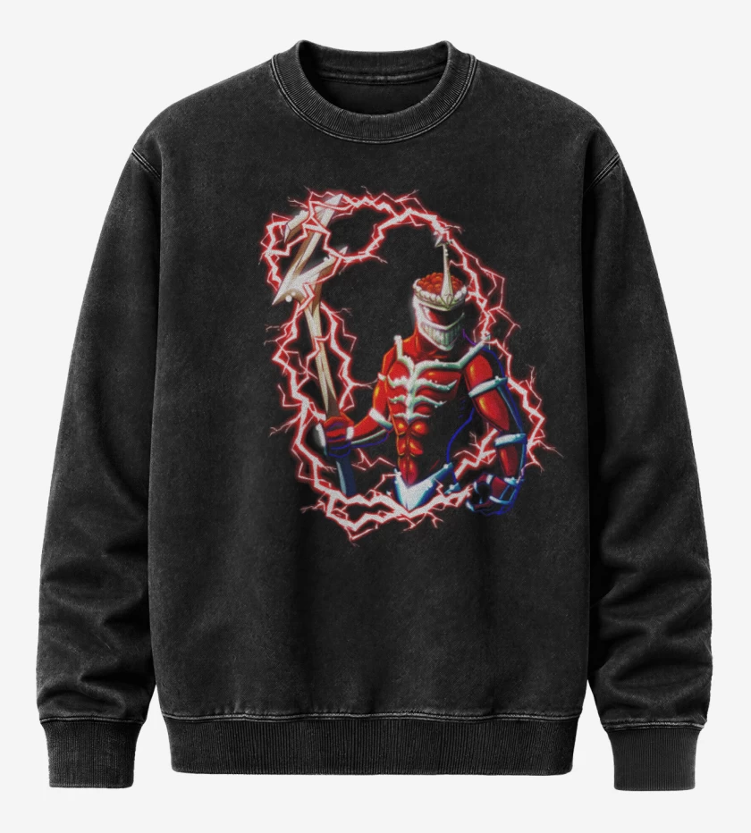 Poleron Polo Acid Wash Negro de Zedd
