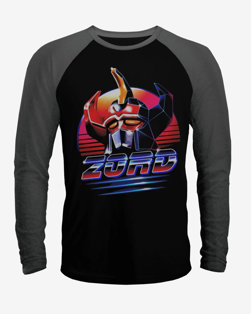 Polera Raglan Negro / Negro Heather de Zord