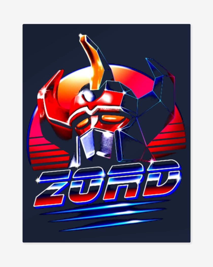 Print metalico Azul Marino de Zord
