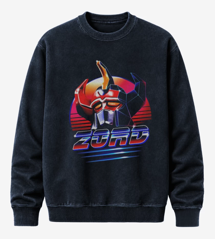 Poleron Polo Acid Wash Azul Marino de Zord