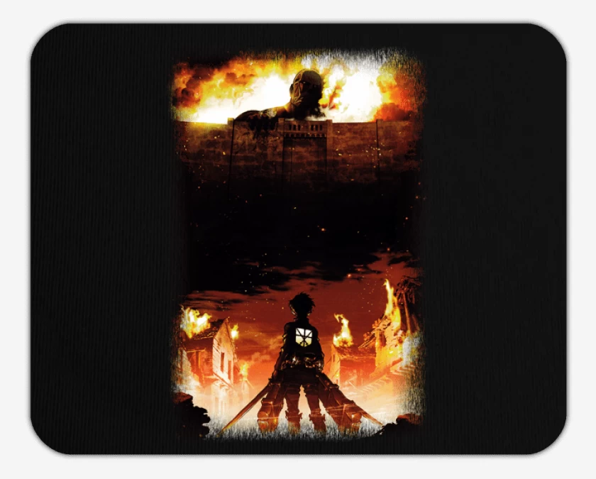 Mousepad Negro de Shingeki