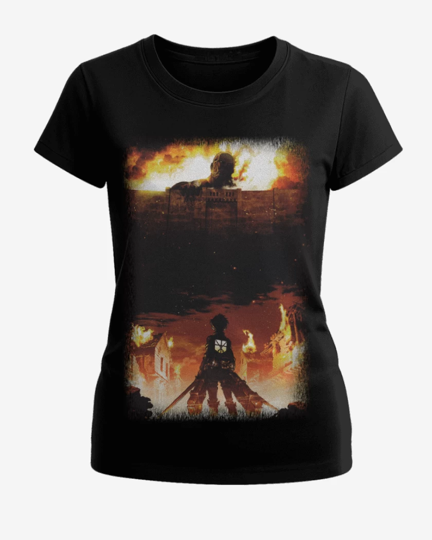 Polera de Mujer Negro de Shingeki
