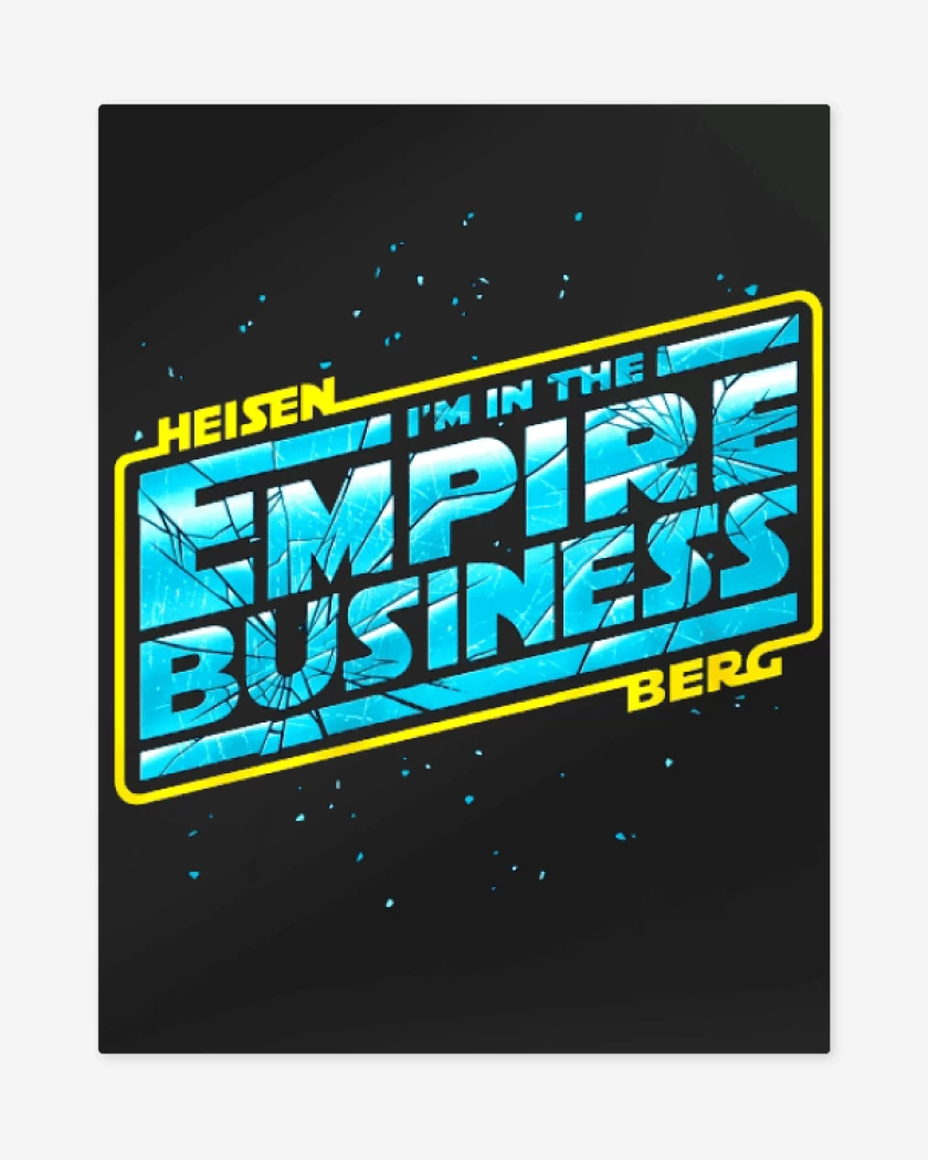Print metalico Negro de Empire business