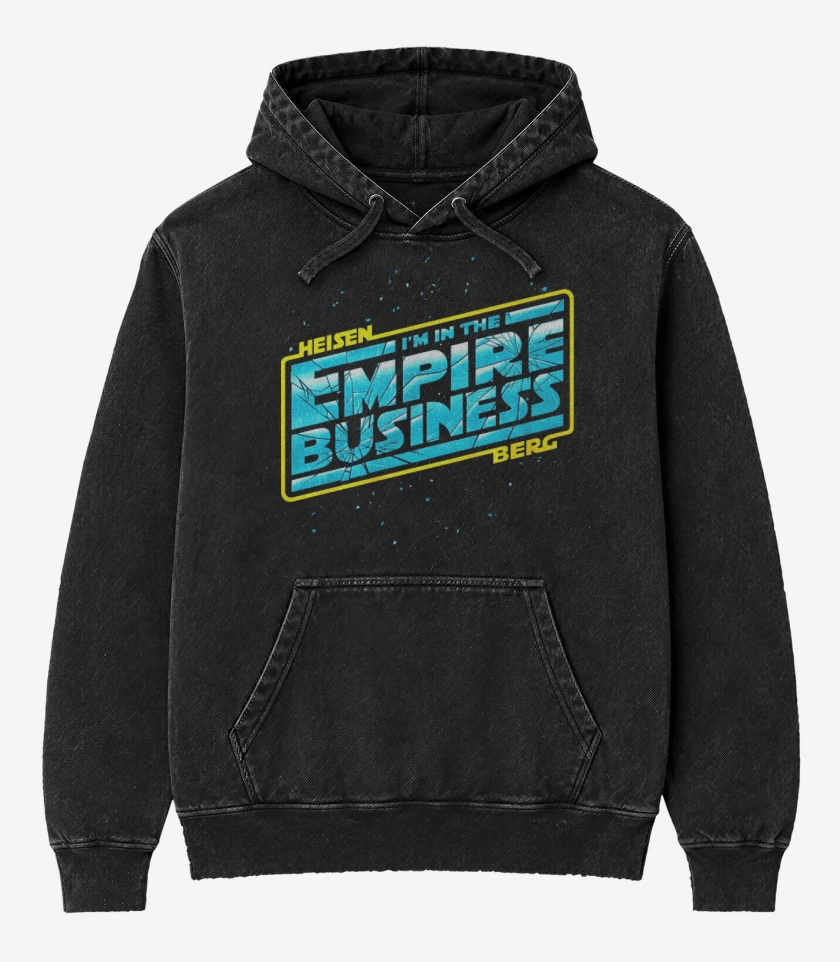 Poleron Canguro Acid Wash Negro de Empire business