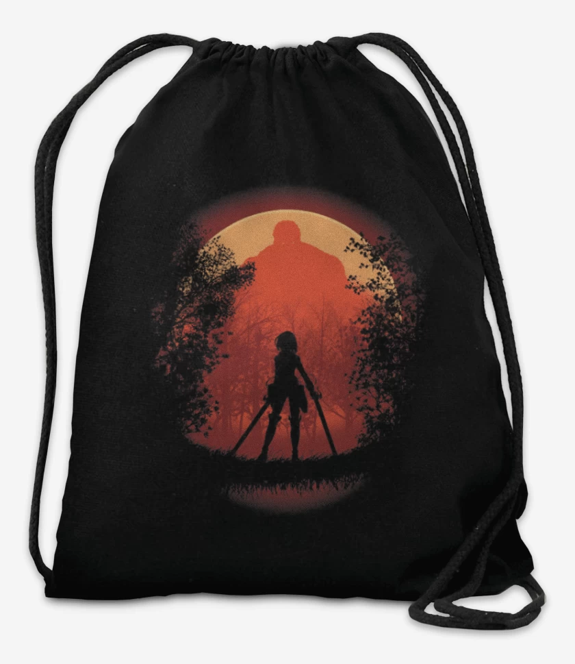 Mochila Negro de Mikasa
