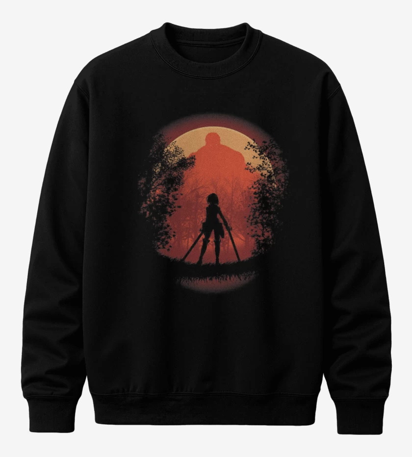 Poleron polo Negro de Mikasa