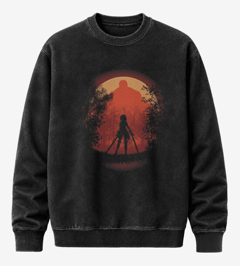 Poleron Polo Acid Wash Negro de Mikasa