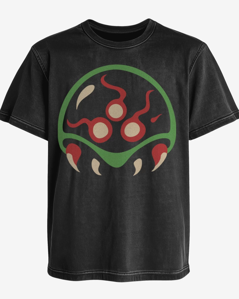 Polera desgastada Negro de Metroid - 1