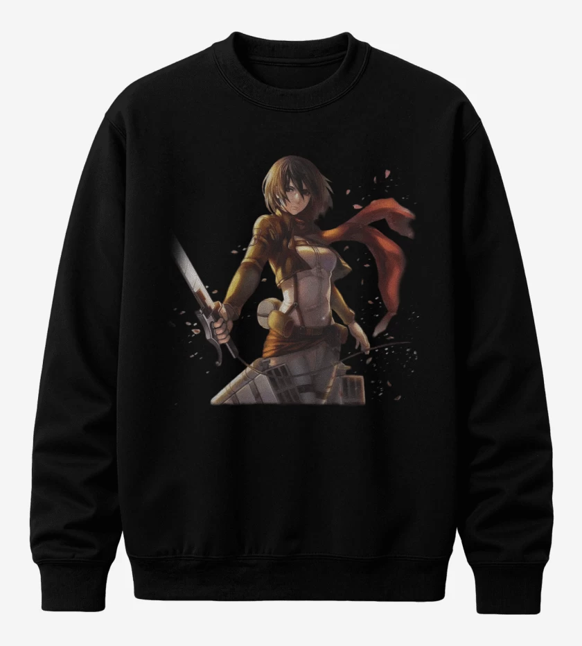 Poleron polo Negro de Mikasa 2