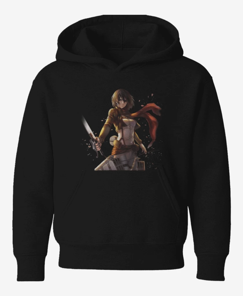 Poleron de niño Negro de Mikasa 2