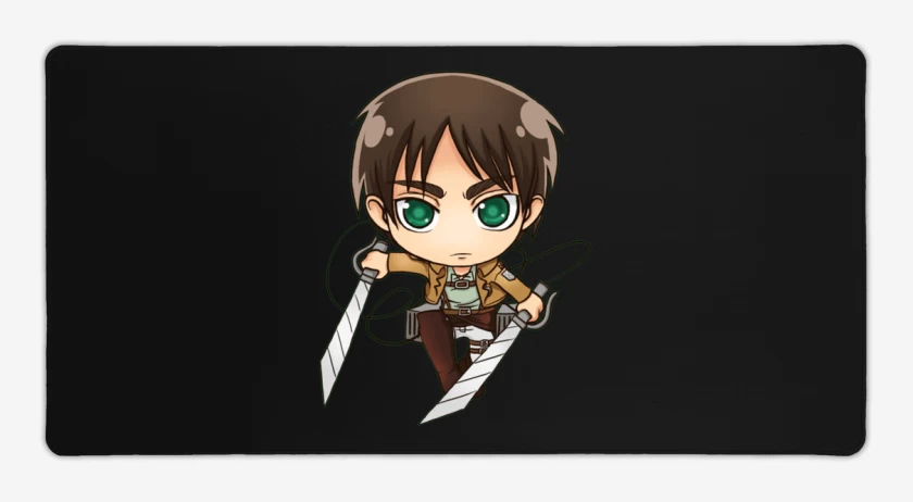 Mouse pad Gamer Negro de Eren