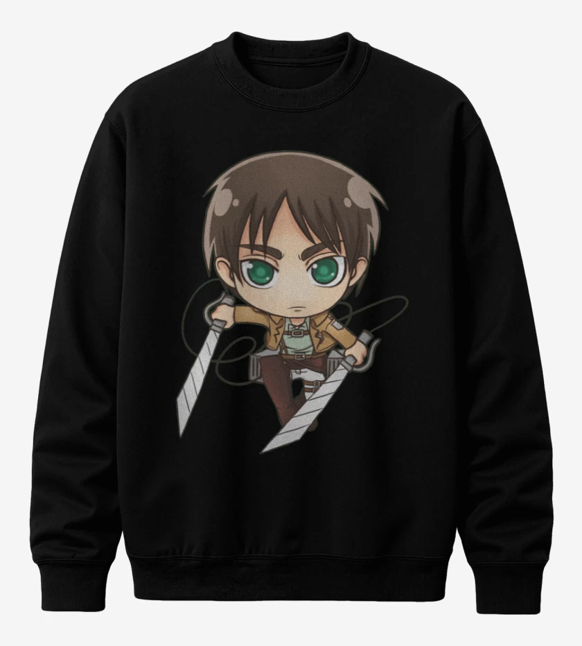 Poleron polo Negro de Eren