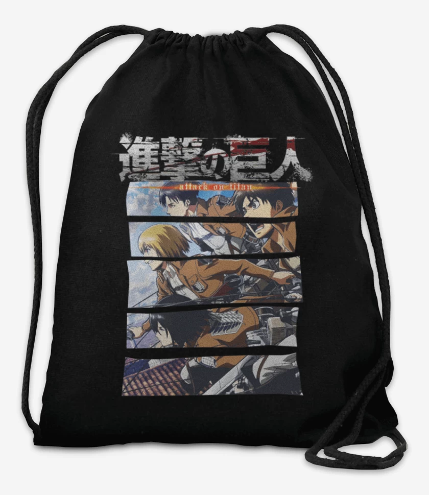 Mochila Negro de Shingeki 2