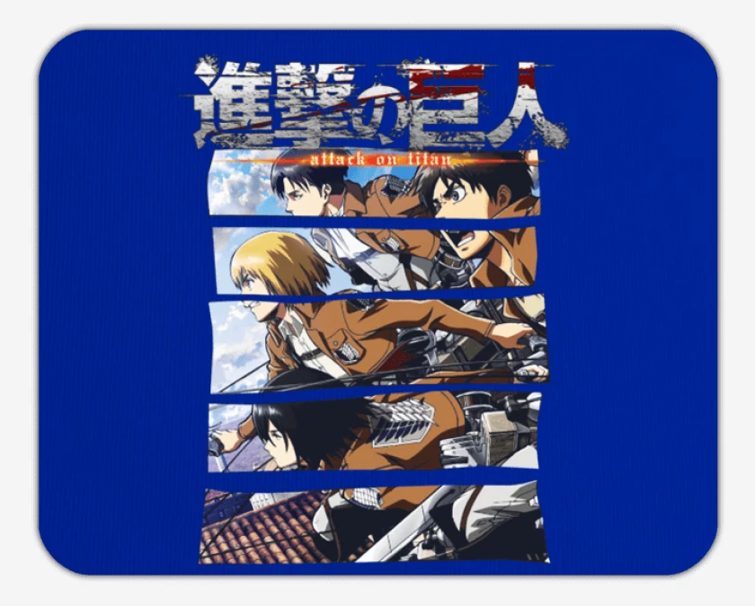 Mousepad Azul Marino de Shingeki 2