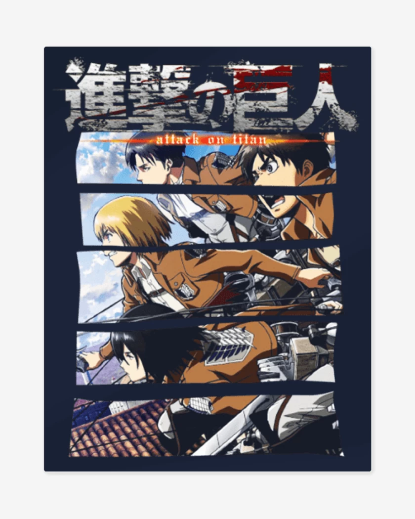Print metalico Azul Marino de Shingeki 2