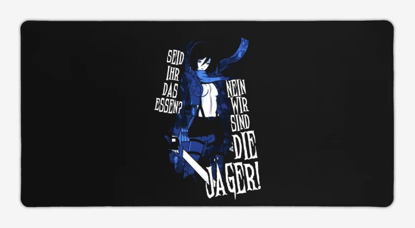 Mouse pad Gamer Negro de Mikasa 3