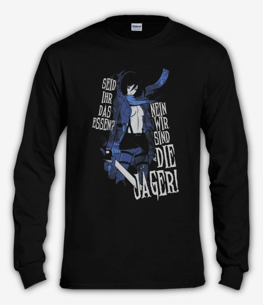 Polera manga larga Negro de Mikasa 3
