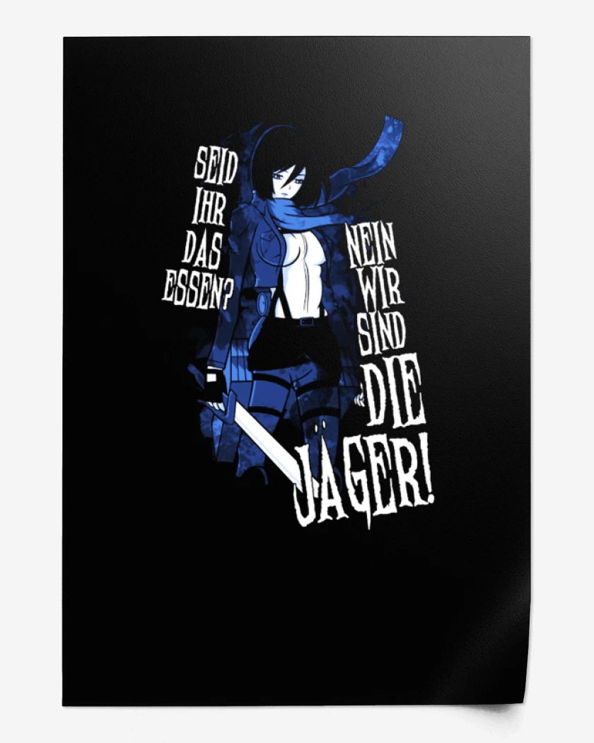 Print Negro de Mikasa 3