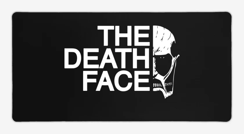 Mouse pad Gamer Negro de The death face