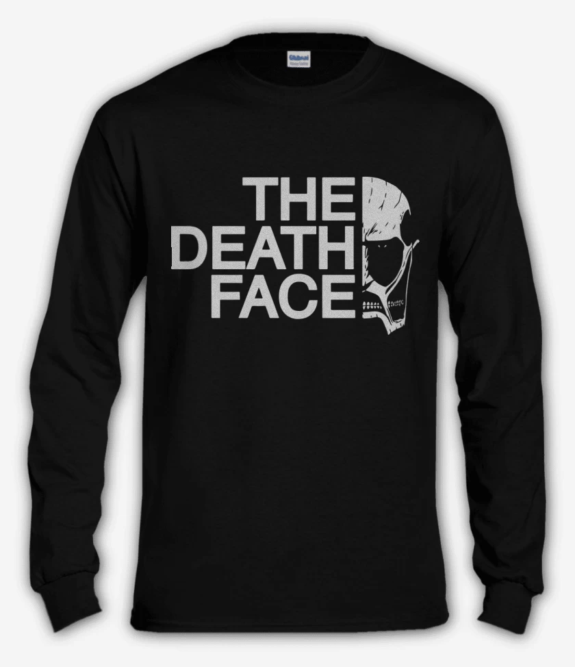 Polera manga larga Negro de The death face