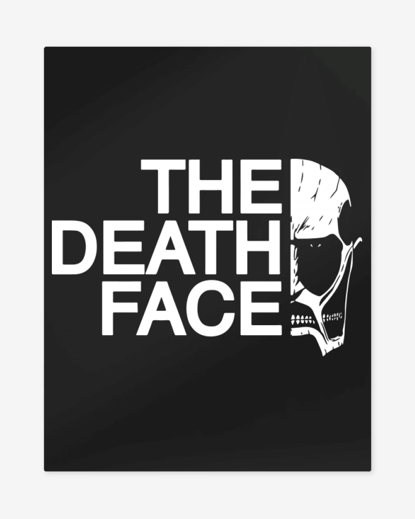 Print metalico Negro de The death face