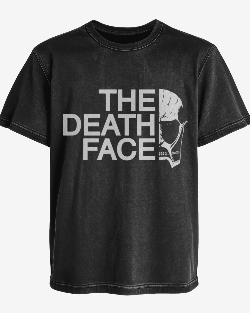Polera desgastada Negro de The death face