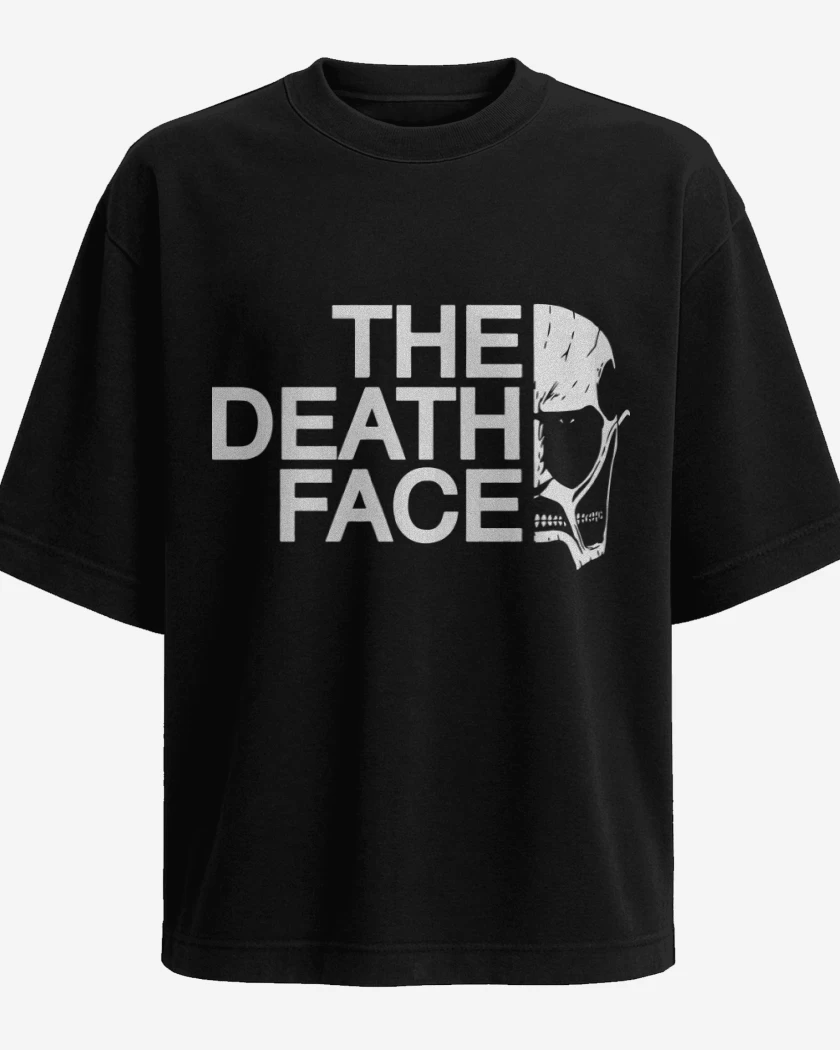 Polera Oversize Negro de The death face