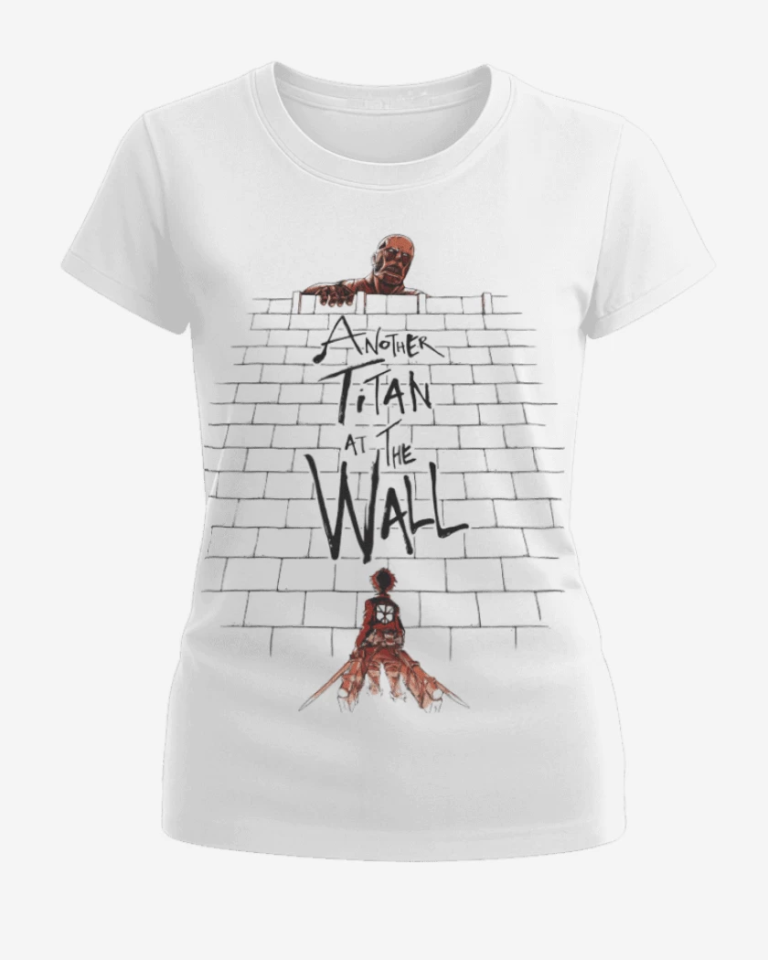 Polera de Mujer Blanco de Another titan in the wall