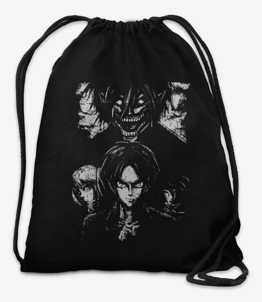 Mochila Negro de shingeki 3