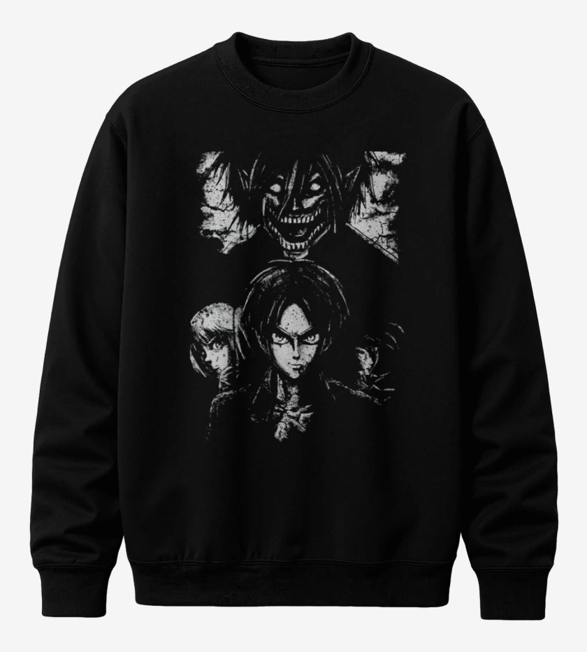 Poleron polo Negro de shingeki 3