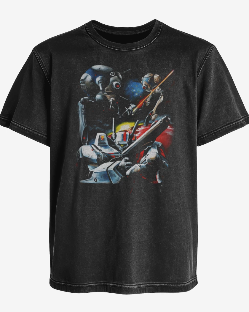 Polera desgastada Robotech boni