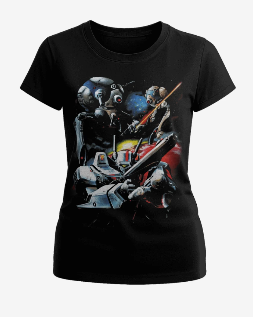 Polera de Mujer Negro de Robotech boni